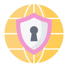 Internet Security Flat Icon