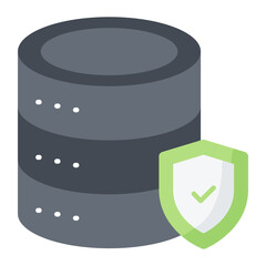 Protected Data Flat Icon