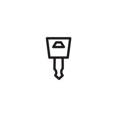 car key access outline icon