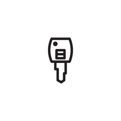 car key access outline icon