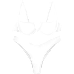 Cute bikini, Summer Bikini, Swimwear, swimsuit illustration