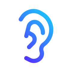 ear gradient icon
