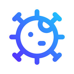 Obraz premium virus gradient icon