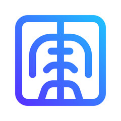 Obraz premium x ray gradient icon