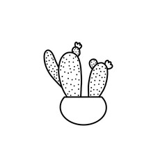 Potted Plant Outline