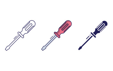 Fototapeta premium Screwdriver vector icon