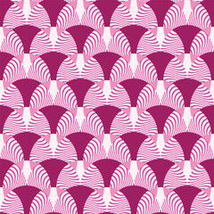 Fototapeta na wymiar Art Deco Geometric Seamless Pattern Vector Background Retro Style Trendy Elegant Wallpaper Fabric Package Warping Paper Cover