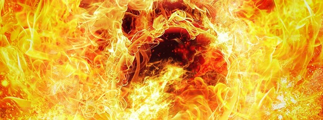 燃え上がる火炎の背景