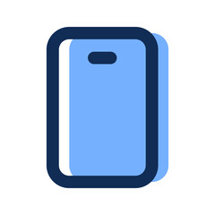 smartphone filled line icon