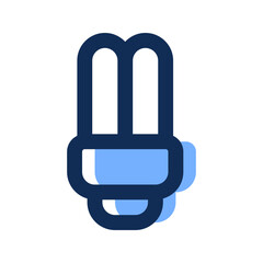 light bulb filled line icon