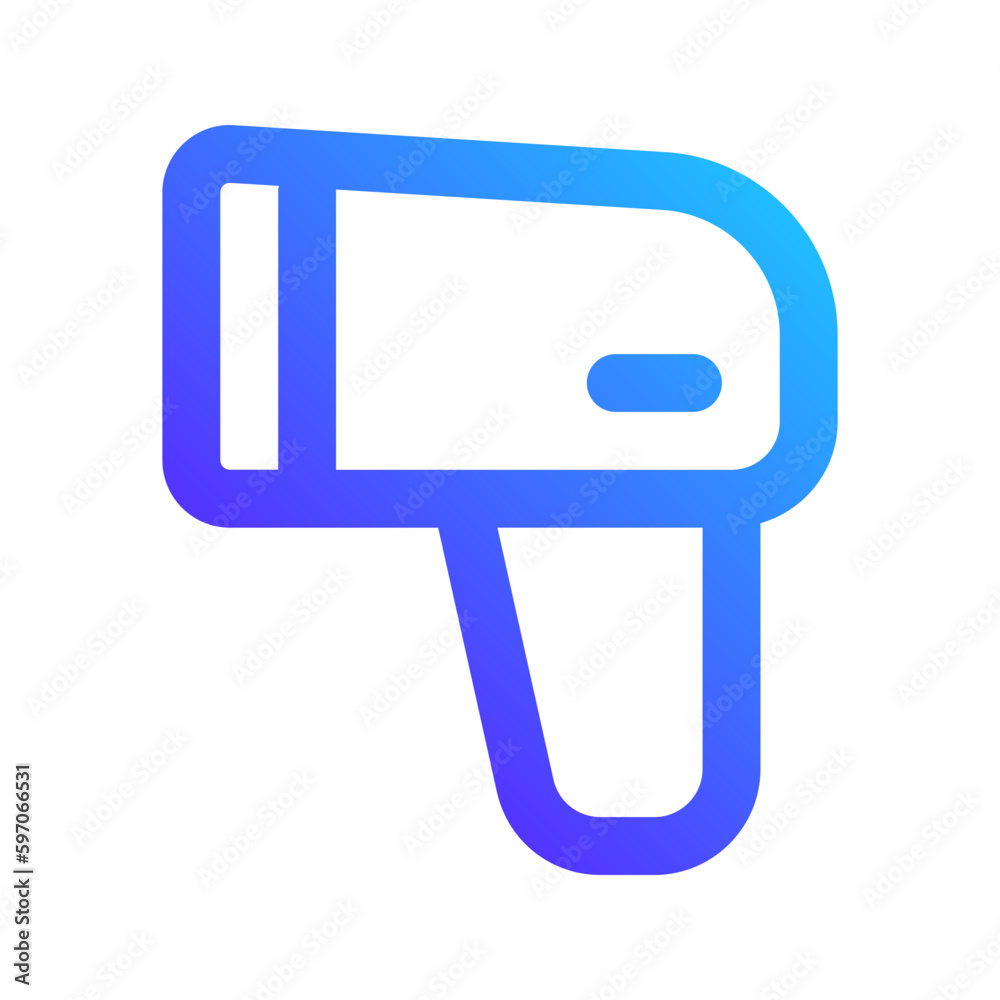 Wall mural scanner gradient icon