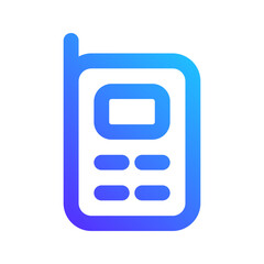 walkie talkie gradient icon