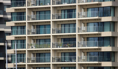 Fototapeta na wymiar 高層マンションのベランダの風景