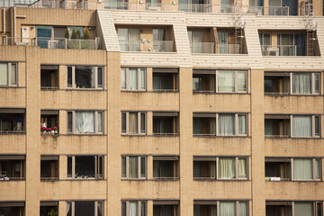 Fototapeta premium 古いマンションのベランダの風景