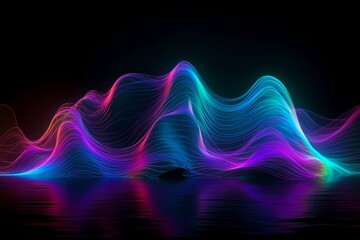 Fototapeta na wymiar colorful waves