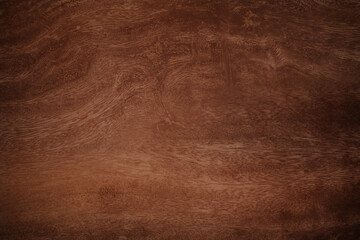 Dark brown wooden background with high resolution. Top view Copy space