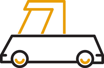 pickup truck icon illustration