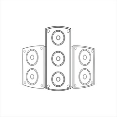Speaker Sound Doodle Art