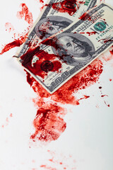 blood stained dollars