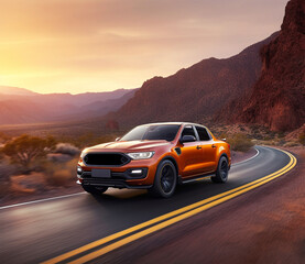 4x4 Hybrid car in the desert