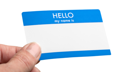 Blank Name Tag