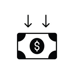 Money Flow icon vector stock.