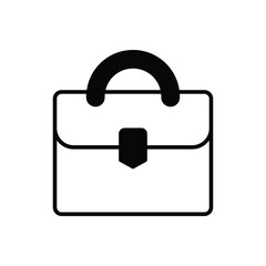 Briefcase icon vector stock.