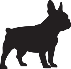 French Bulldog Silhouette full body Standing