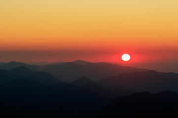 Traumhafter Sonnenuntergang am Wendelstein