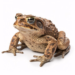 Toad isolated on white background. 