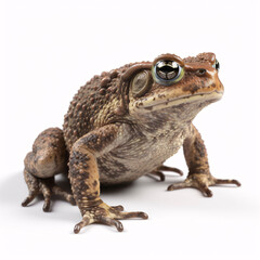 Toad isolated on white background. 