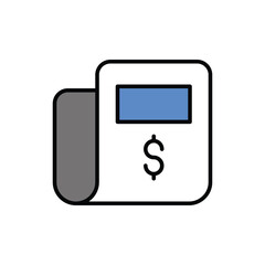 Newspaper icon vector stock.