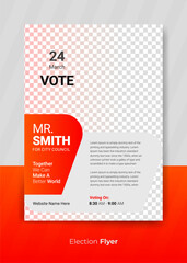 Political flyer design for event template