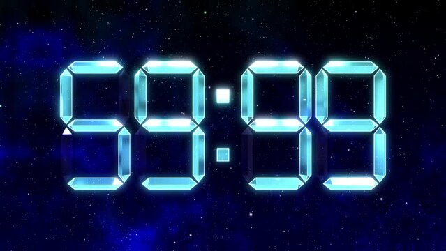 数字　カウントダウン　セグメント