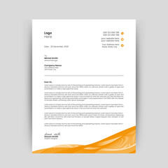 Fototapeta premium Modern Creative & Clean business style letterhead bundle for your corporate project design.