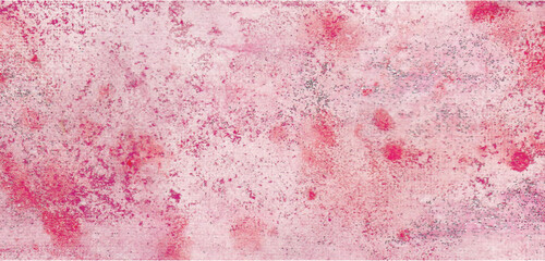 Pink watercolor abstract background. Aquarelle hand drawn backdrop with divorce splashes and blotches.