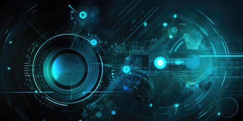 Abstract technology background, made with generated ai