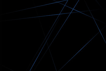 Abstract black with blue lines, triangles background modern design. Vector illustration EPS 10.