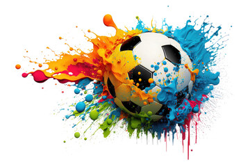 soccer colourful - obrazy, fototapety, plakaty