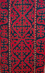 Traditional Kazakh ornament. An ornament that has been embroidered on carpets, blankets and other textiles since ancient times by the people of Kazakhstan. Decorative and applied art of nomads. 
