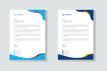 creative modern letterhead design template for your project.