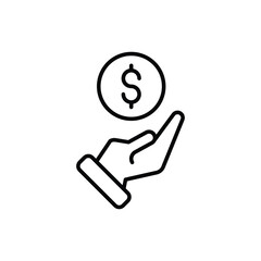 Money icon vector stock.