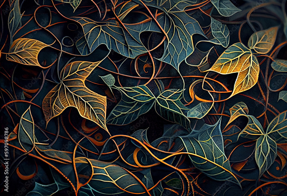 Aufkleber A maze of interlocking puzzle pieces, creating an optical illusion. Generative AI technology.