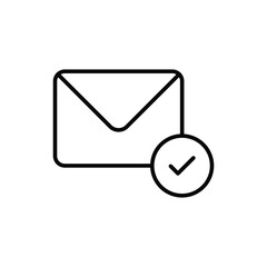 Mail icon vector stock.
