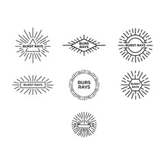 Retro star or sun burst vector illustrator
