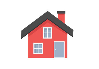 House vector icon in flat style isolated on white background.
