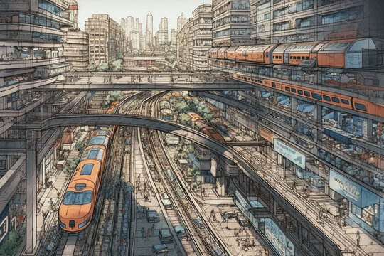highly efficient transport systems in the future cities, generative ai