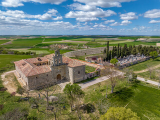 Fototapeta na wymiar Hermitage of Our Lady of Tiedra Vieja in the province of Valladolid Spain