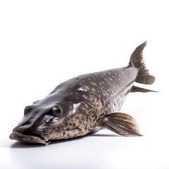 Catfish fish isolated on white. Generative AI