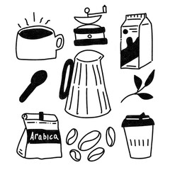 Coffee culture, coffee makers for different ways of brewing coffee, different ways of brewing coffee, texture